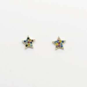 Pendientes Acero Con Zirconitas