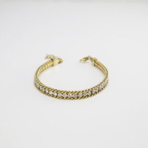 Pulsera Acero Con Zirconitas