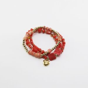 Pulsera Acero Con Piedra